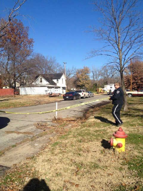 The scene in Parsons, Kansas.  (Photo by KOAM-Fox14 reporter Liz Holliday)